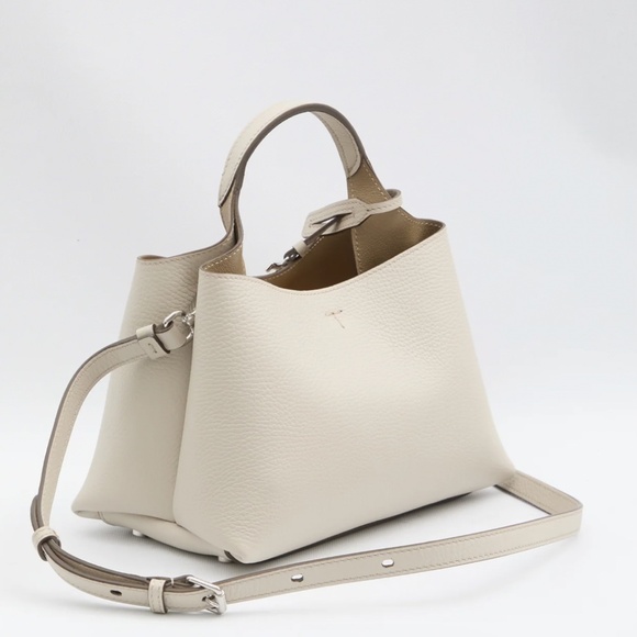 TOD’S APA SACCA Bag in Leather Micro BRAND NEW CREAM COLOR - Picture 2 of 15